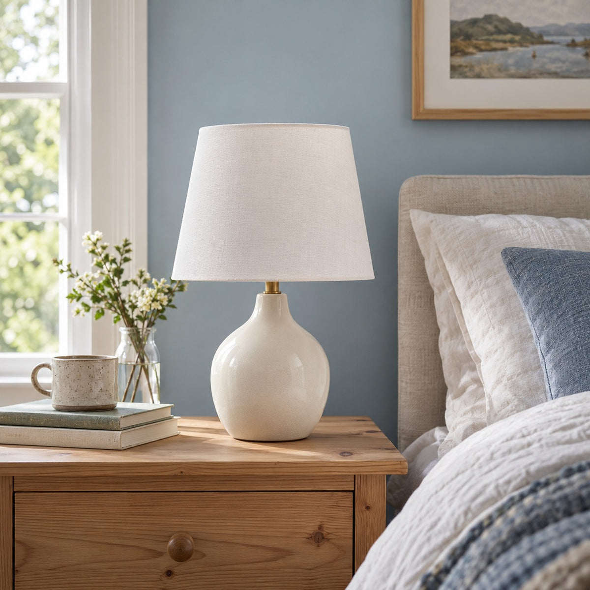 Linden Bedside Lamp in a realistic home setting
